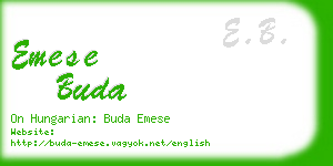 emese buda business card